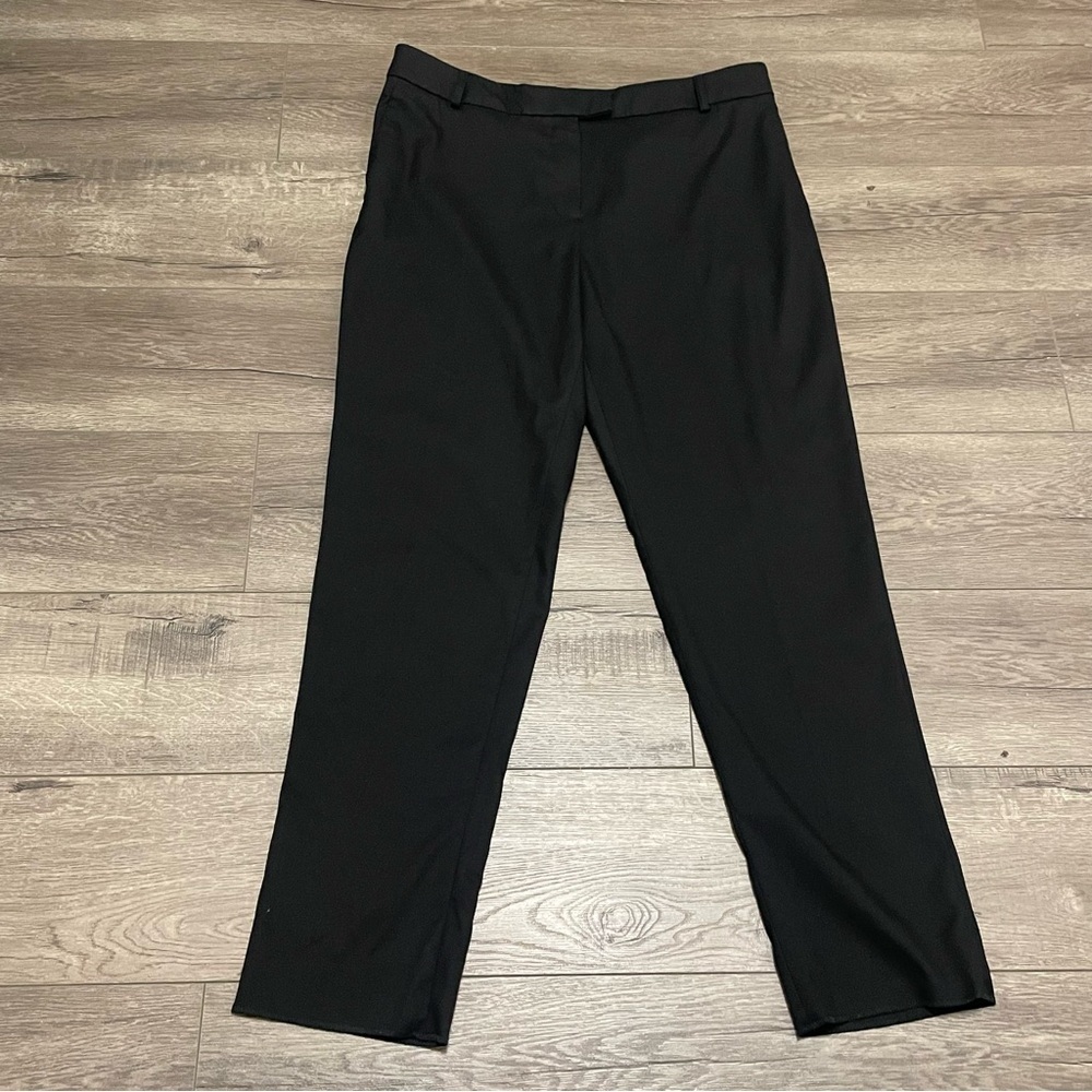 Tiffany and Company Wardrobe Womens Trousers Pants Black Unhemmed Sz US 12